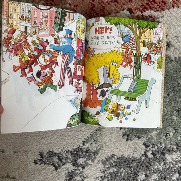 Vintage Children’s Book 1977 Sesame Street Big Bird's Red Book Children’s Book - Picture 9 of 13